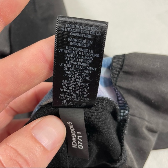 XS Express Black & Pink Racerback Tank - Embellished Sequin Purple Flowers - Picture 9 of 13